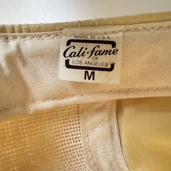 Vintage Hal Cali-Fame Newsboy Cap with Rope Adjustable Strap Hat Made In USA - Picture 11 of 14